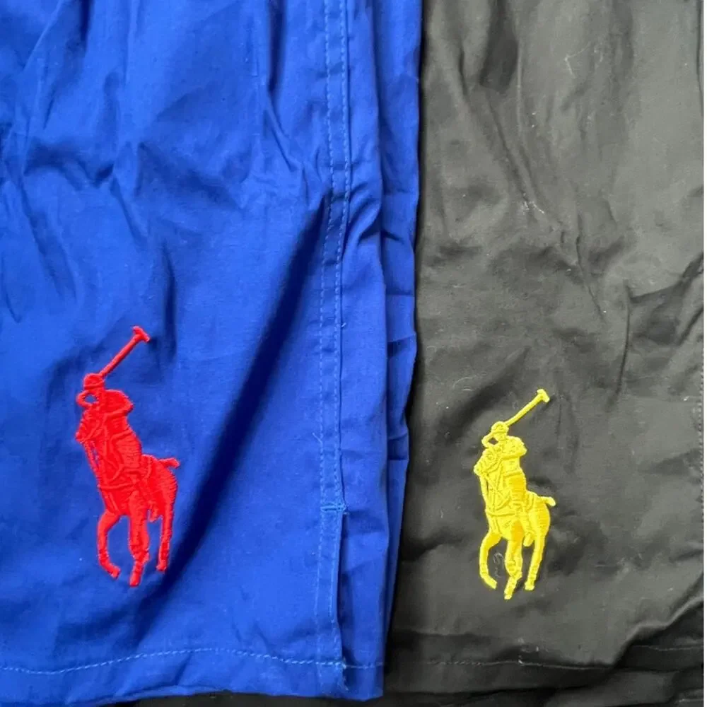 Polo Ralph Lauren Classic Underware Boxers 2 Pair Blue & Black Sz Med - NEW